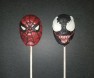 173sp Spider Dude Face Chocolate or Hard Candy Lollipop Mold